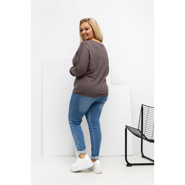 Moteriška palaidinė ilgomis rankovėmis Plus Size Relevance