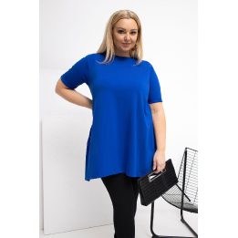 Moteriška palaidinė plus size mėlyna Relevance
