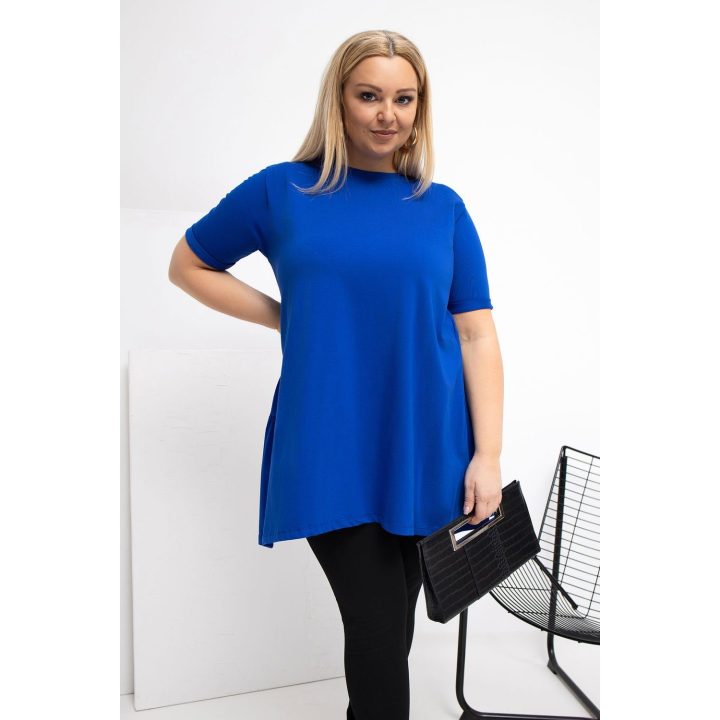 Moteriška palaidinė plus size mėlyna Relevance