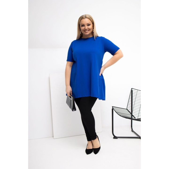 Moteriška palaidinė plus size mėlyna Relevance