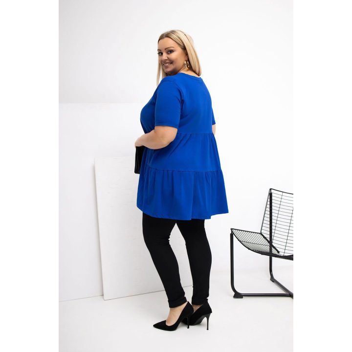 Moteriška palaidinė plus size mėlyna Relevance