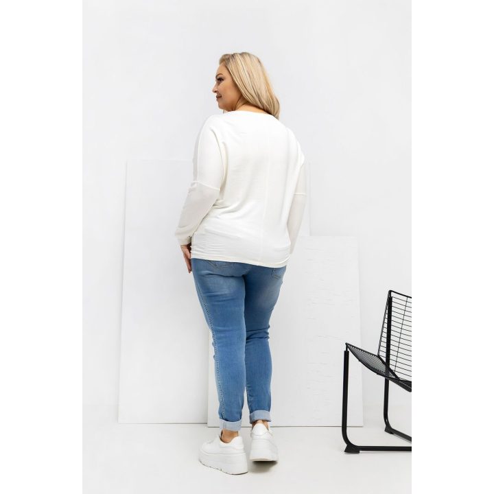 Moteriška palaidinė ilgomis rankovėmis Plus Size Relevance