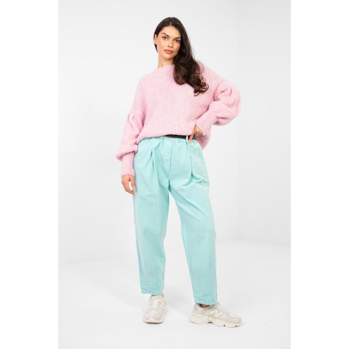 Kelnės iš korduroko, medvilnė su elastanu ITALY MODA