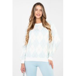 Moteriškas džemperis su geometriniu raštu Italy Moda
