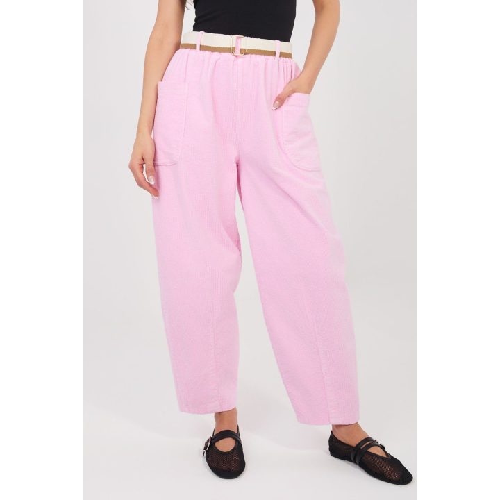 Moteriškos velvetinės kelnės siaurėjančio kirpimo 225099 Rue Paris
