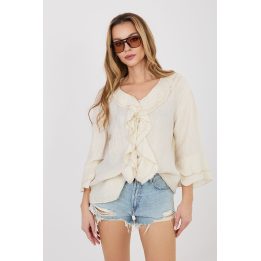 Moteriška palaidinė bohemiško stiliaus iš viskozės Italy Moda
