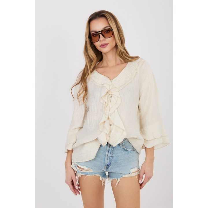 Moteriška palaidinė bohemiško stiliaus iš viskozės Italy Moda