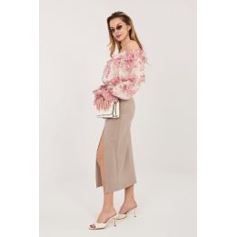 Sijonas 86 cm, iš medvilnės, elastano ir nailono Rue Paris