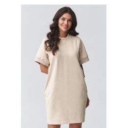 Džemperinė oversize suknelė Makadamia, 95% medvilnė