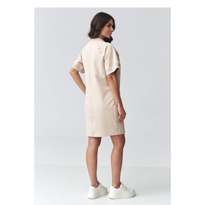 Džemperinė oversize suknelė Makadamia, 95% medvilnė