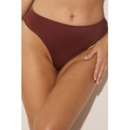 Rudos braziliško kirpimo kelnaitės Kinga Comfort