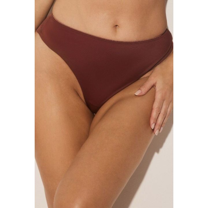 Rudos braziliško kirpimo kelnaitės Kinga Comfort