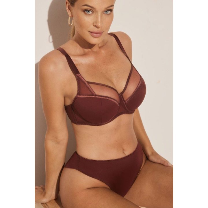 Pusiau minkšta liemenėlė Kinga Sophie BC-676, ruda