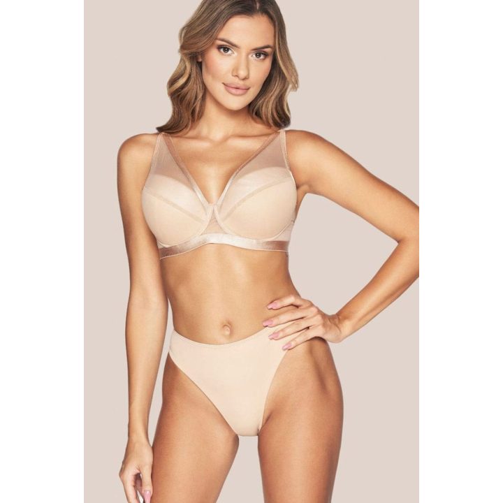 Braziliško kirpimo moteriškos kelnaitės Kinga Comfort B-861/2, kūno spalvos