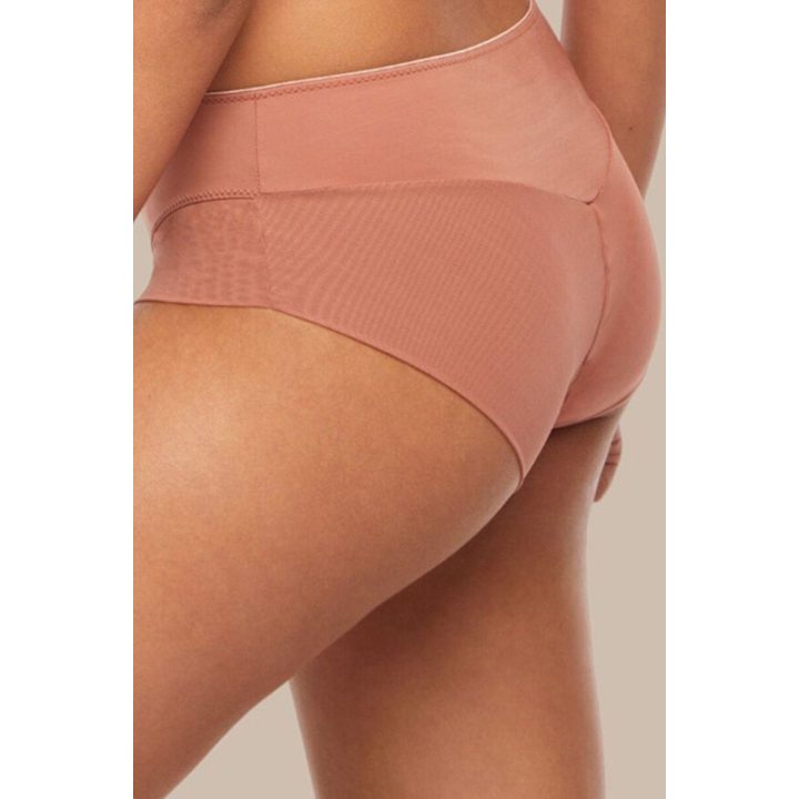 Moteriškos aukšto liemens kelnaitės Kinga Comfort P-861/2, tamsiai rožinės