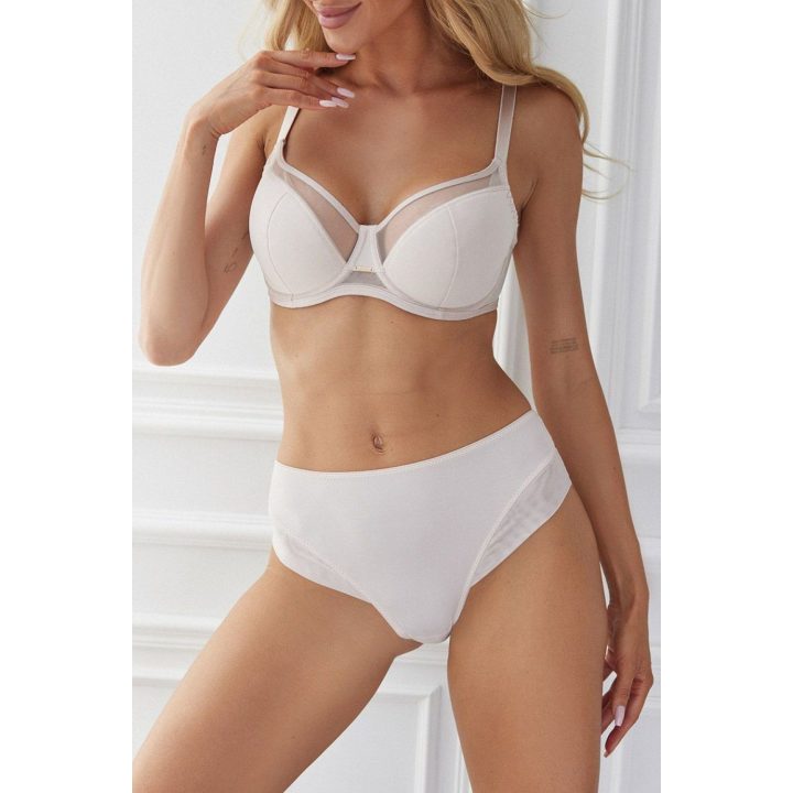 Moteriškos aukštu liemeniu kelnaitės Kinga Comfort P-861/2, smėlinės
