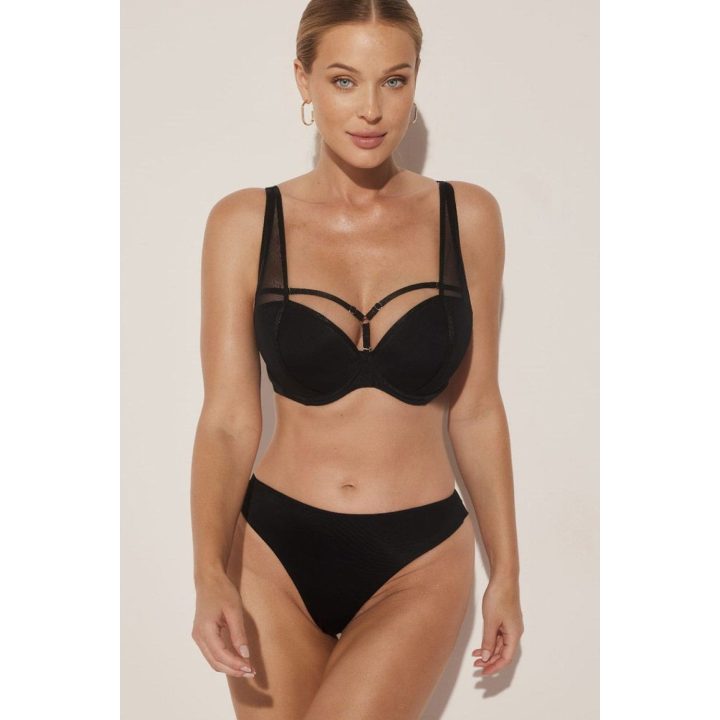 Juodos braziliško kirpimo kelnaitės Kinga Comfort B-861/2