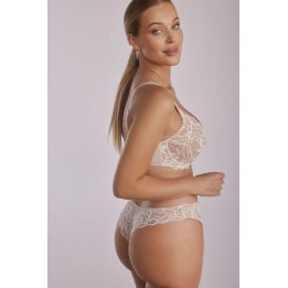 Minkšta nėriniuota liemenėlė su lankeliais Kinga Sand SC-1126