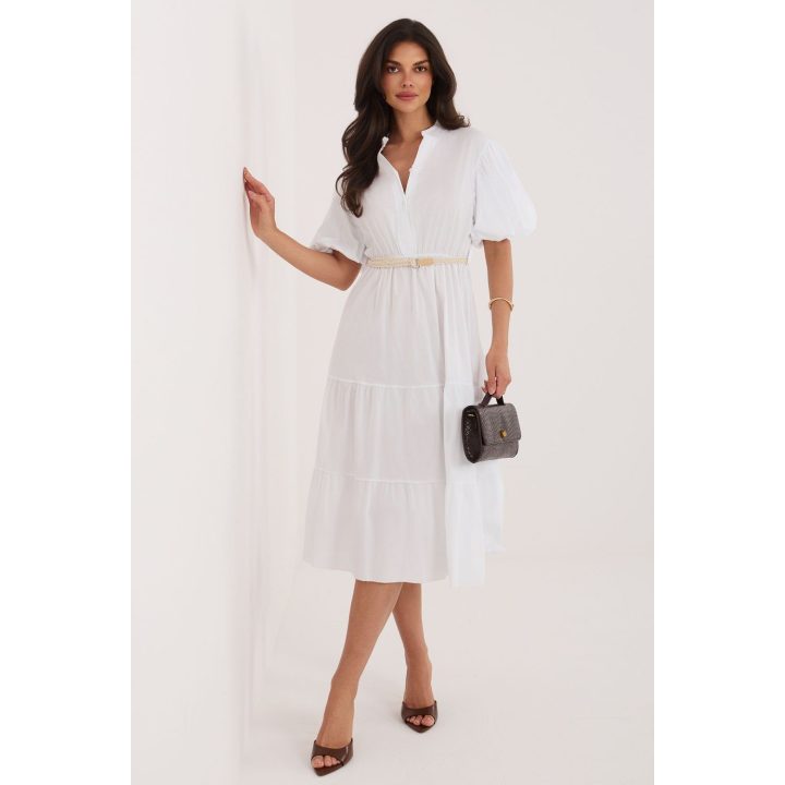 Moteriška midi suknelė su diržu Italy Moda