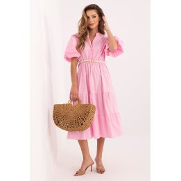 Midi suknelė su diržu Italy Moda