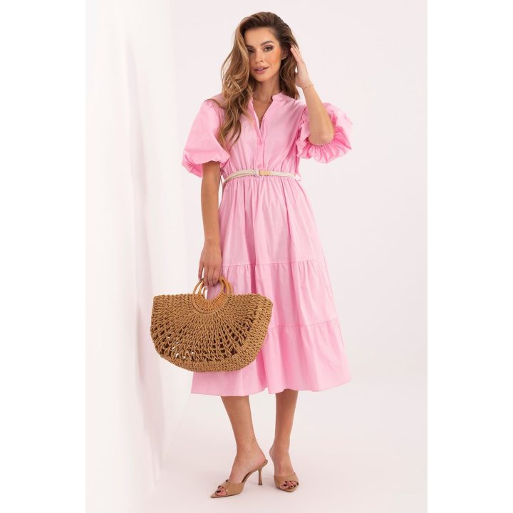 Midi suknelė su diržu Italy Moda