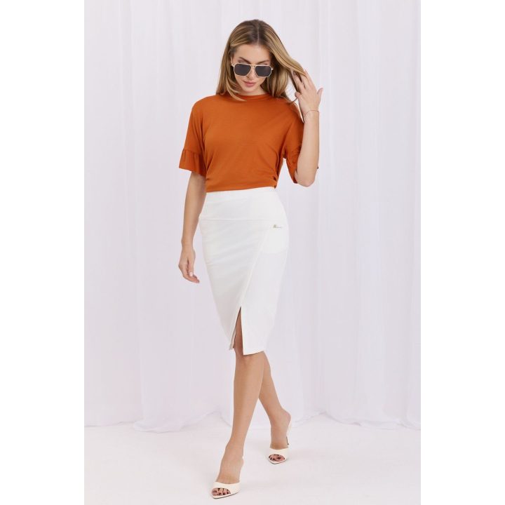 Midi sijonas su kišenėmis, modelis 228239