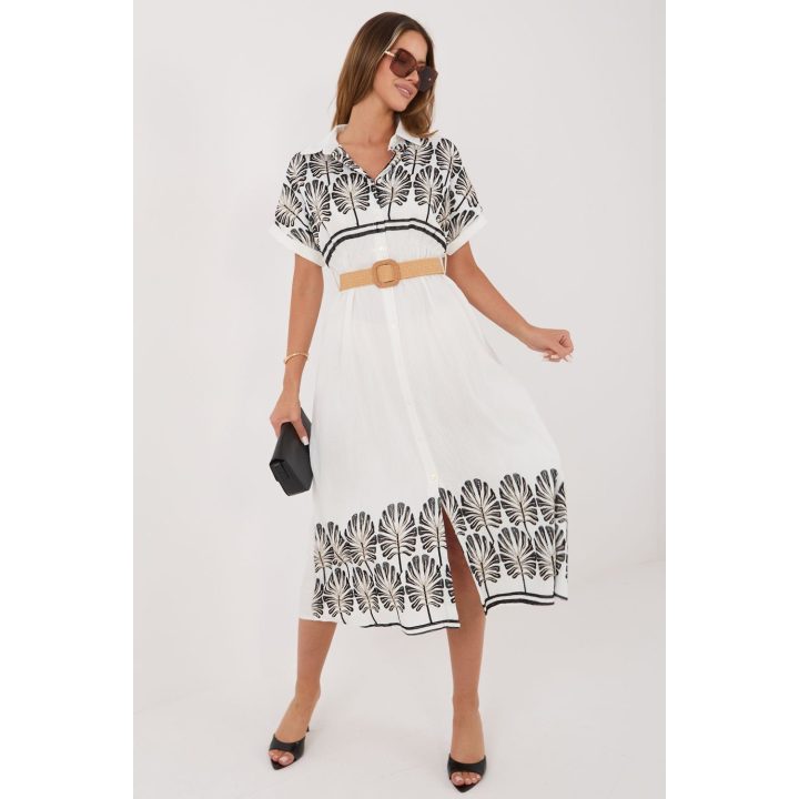 Midi ilgio suknelė Italy Moda su diržu