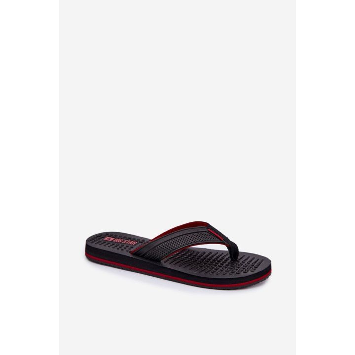 Vyrų juodos vasarinės šlepetės Flip Flop tipo