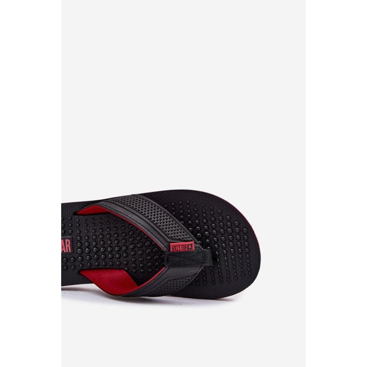 Vyrų juodos vasarinės šlepetės Flip Flop tipo