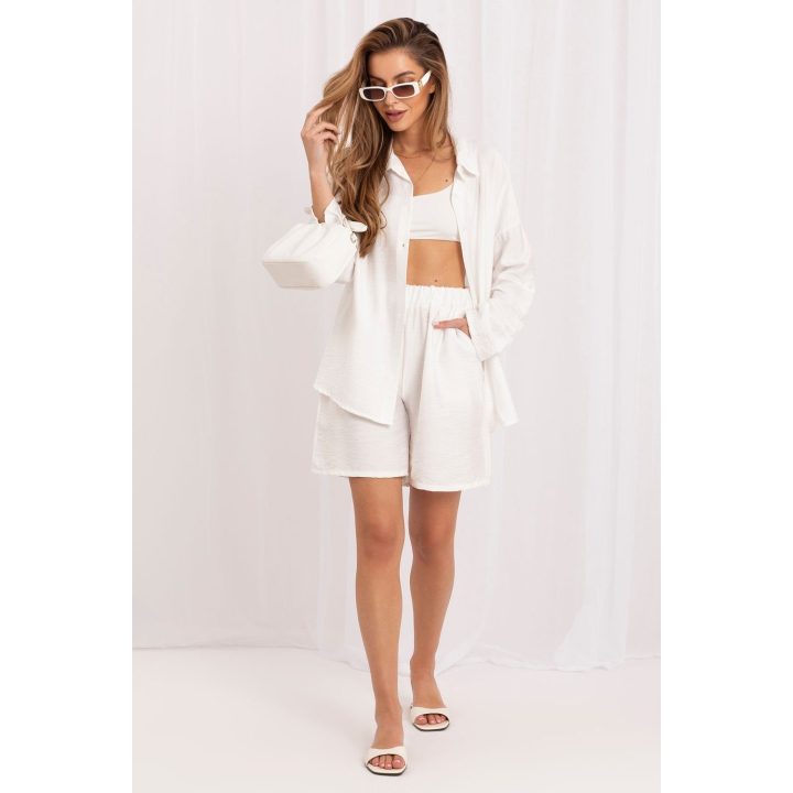 Baltas dviejų dalių moteriškas komplektas Rue Paris