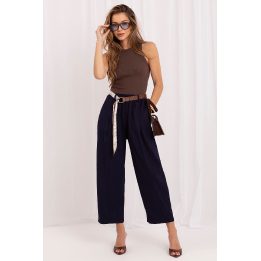 Rudos plačios moteriškos kelnės Italy Moda