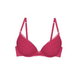 Fuksijos spalvos push-up liemenėlė Triumph