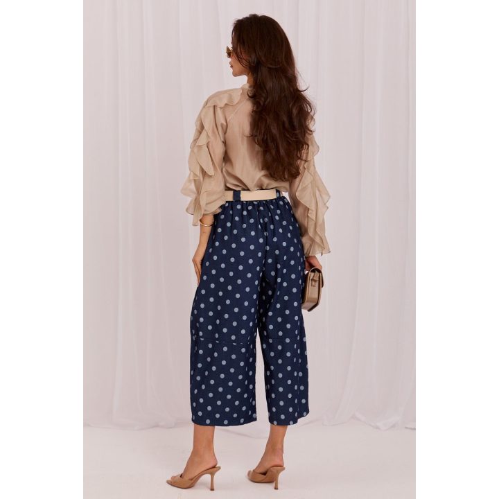 Taškuotos kelnės Culottes