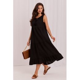 Juoda boho suknelė Italy Moda