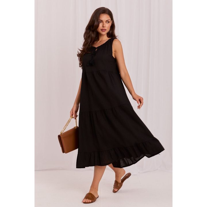Juoda boho suknelė Italy Moda