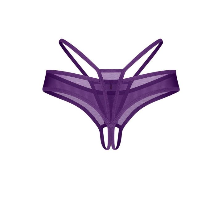 Violetiniai crotchless stringai Obsessive