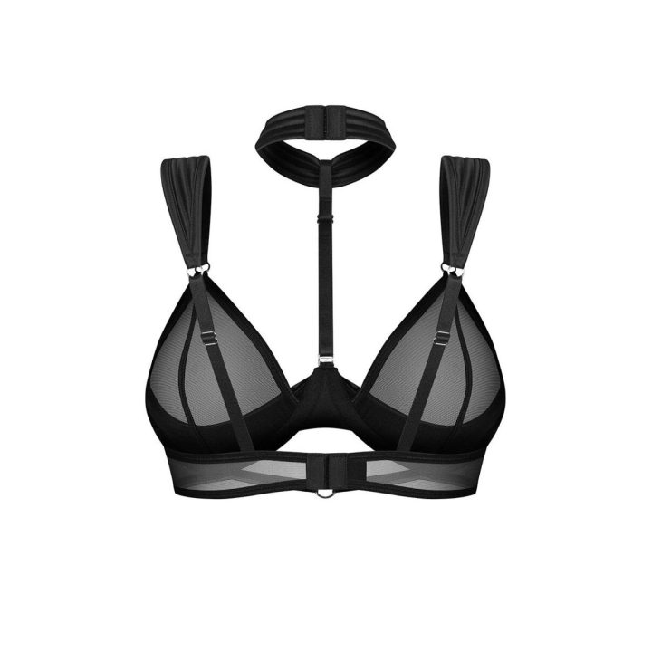Trikampė bikinio viršutinė dalis su chokeriu Obsessive