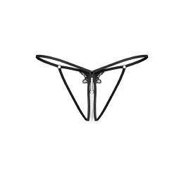 Juodos seksualios string kelnaitės Obsessive