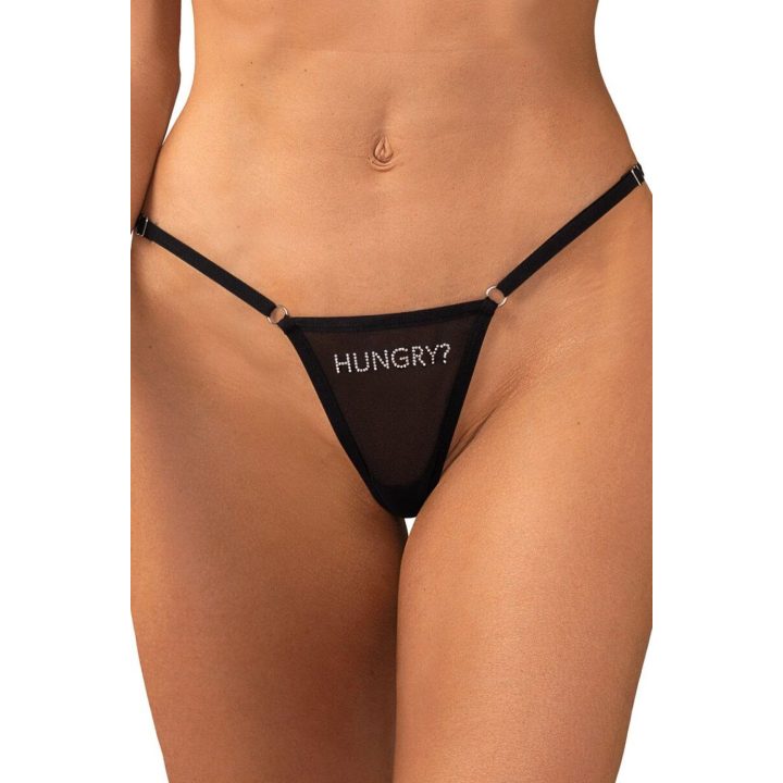Stringai su užrašu „HUNGRY“ Obsessive