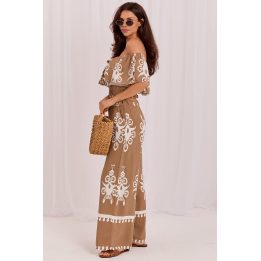 Boho stiliaus moteriškos kelnės Italy Moda