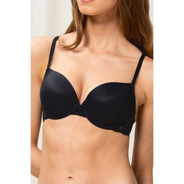 Juoda push-up liemenėlė Triumph