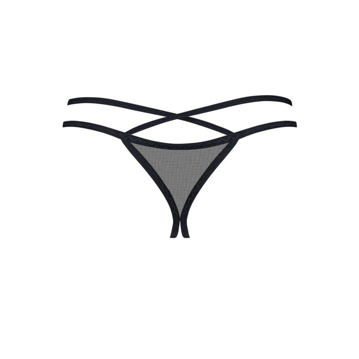 Nėriniuoti stringai su juostelėmis Obsessive
