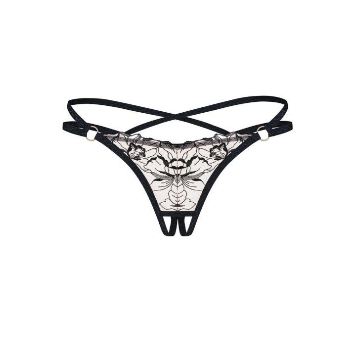 Nėriniuoti stringai su juostelėmis Obsessive