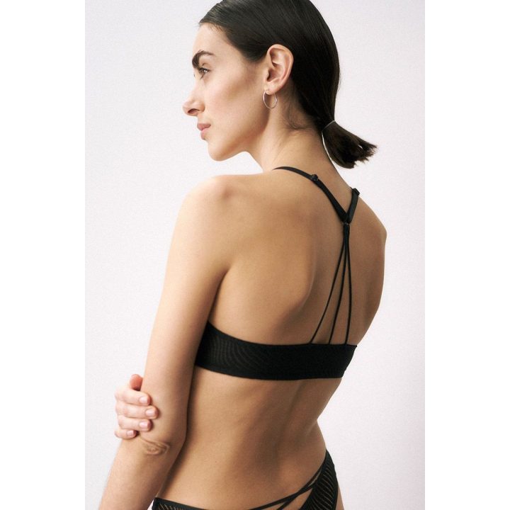 Juoda push up liemenėlė Triumph