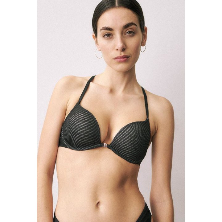 Juoda push up liemenėlė Triumph