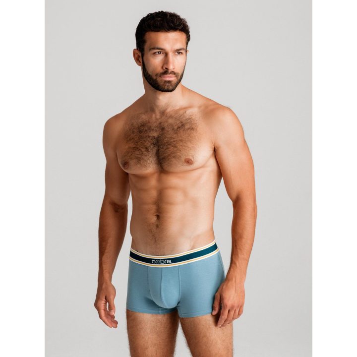 Vyriški mėlyni trumpi boksininko stiliaus apatiniai 3 porų rinkinys