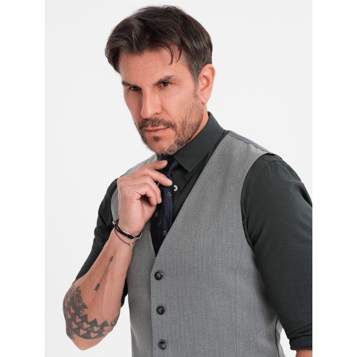 Vyriška pilka liemenė slim fit