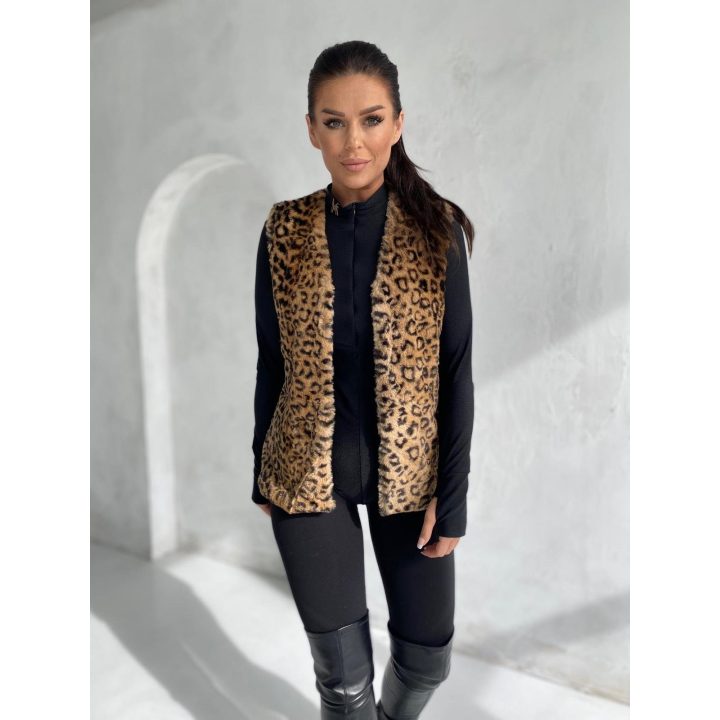 Moteriška leopardo rašto liemenė