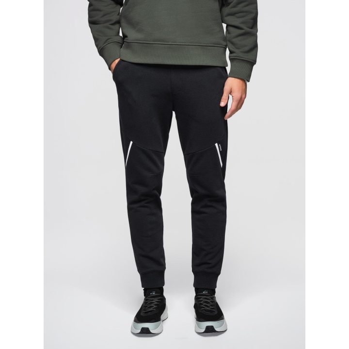 Vyriškos juodos jogger tipo kelnės