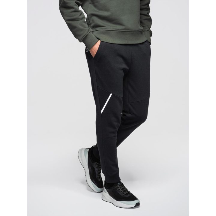Vyriškos juodos jogger tipo kelnės